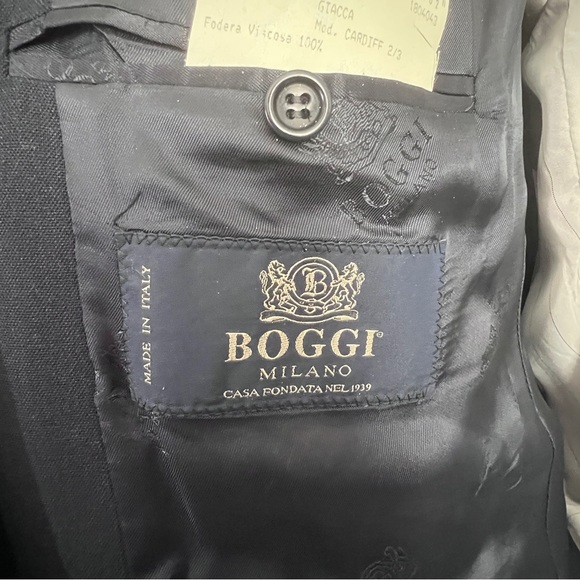 Boggi Navy Wool Blazer/Jacket SZ 50IT/40US Classic Chic Old Money Preppy Grandpa - Picture 12 of 16